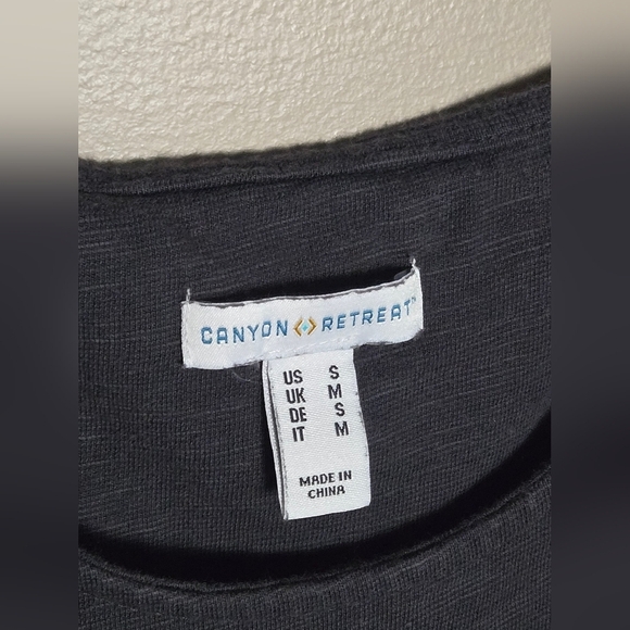 Canyon Retreat Tiered Minimalist Quiet Luxury Peasant Midi/Maxi Dress, Small - Picture 3 of 4